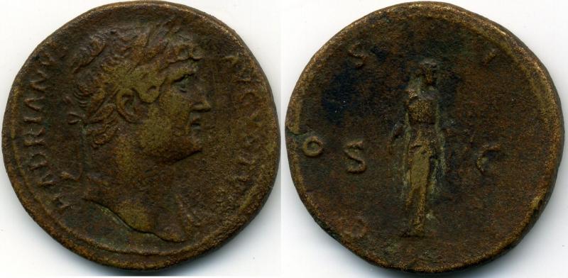 Hadrianus-Diana-sestercja